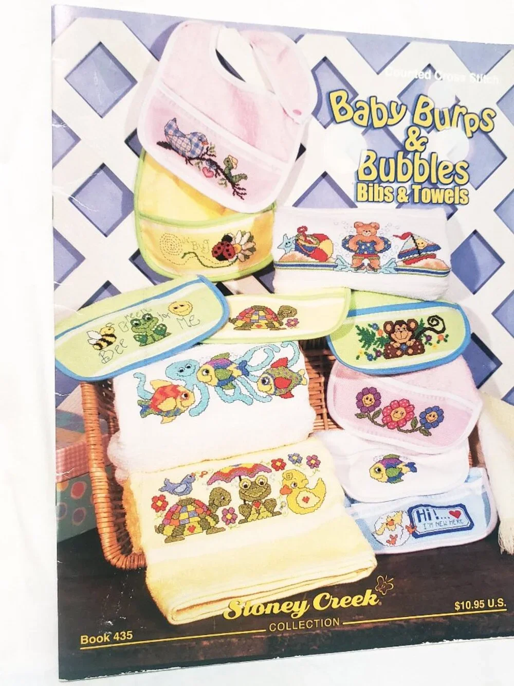 Baby Burps & Bubbles Bibs & Towels Cross Stitch Leaflet 435 Stoney Creek 2011